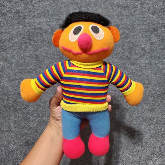 Vintage 80s Ernie Playskool Plush Stuffed Animals Nostalgia 90s Sesame Street - Picture 1 of 6
